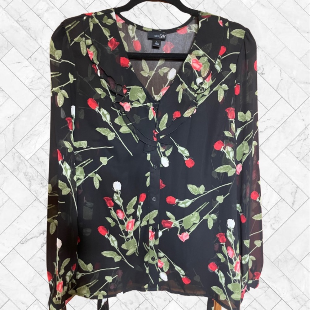 Sheer Rose Blouse